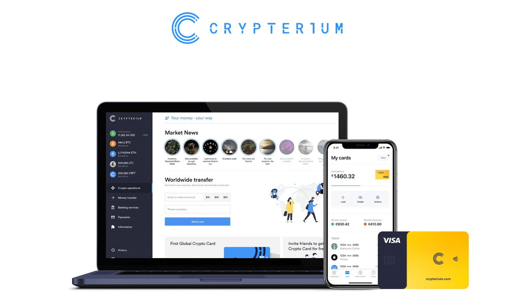 crypterium visa crypto card