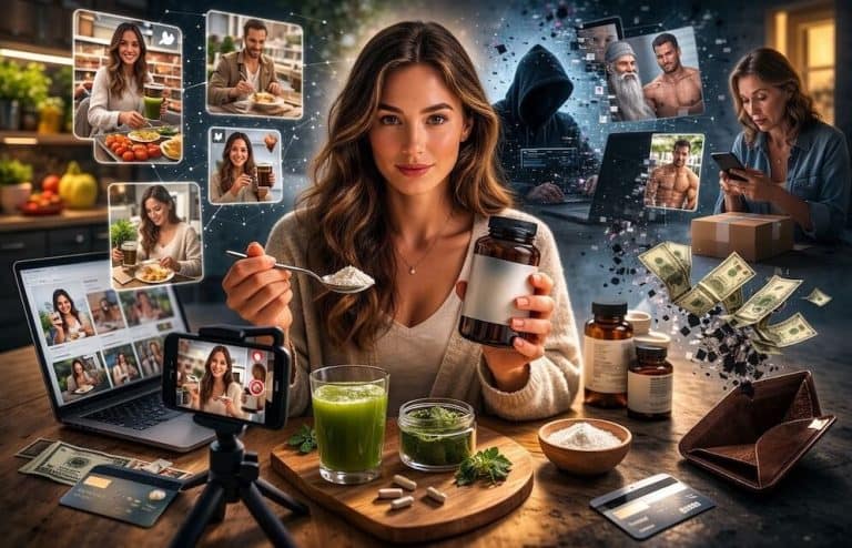 The Face Recommending Your Next Health Product Is Fake, the Money Leaving Your Wallet Is Not