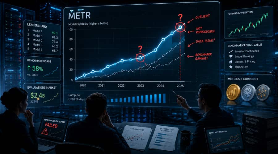 A disputed METR graph is testing AI's benchmark economy