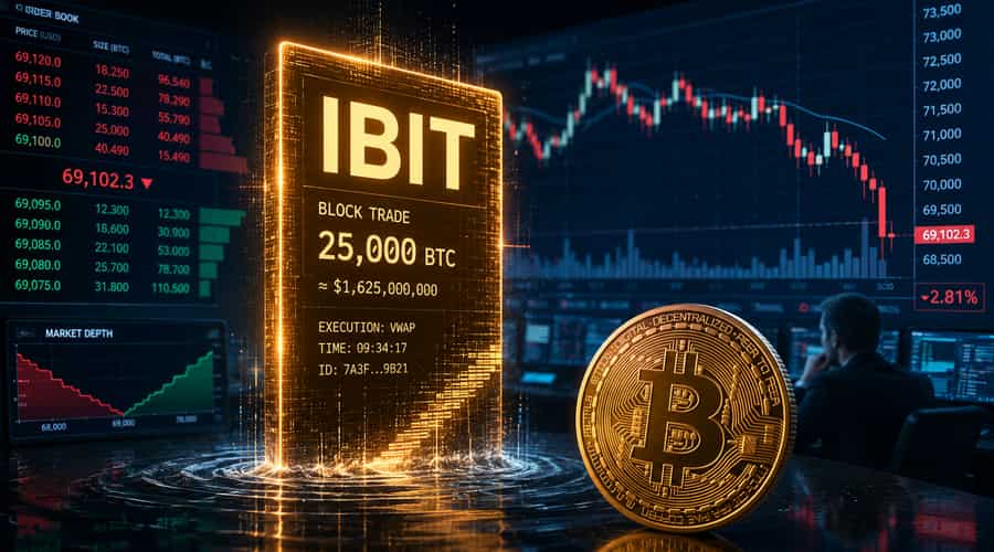 A massive IBIT block trade is testing the market's faith in spot Bitcoin
