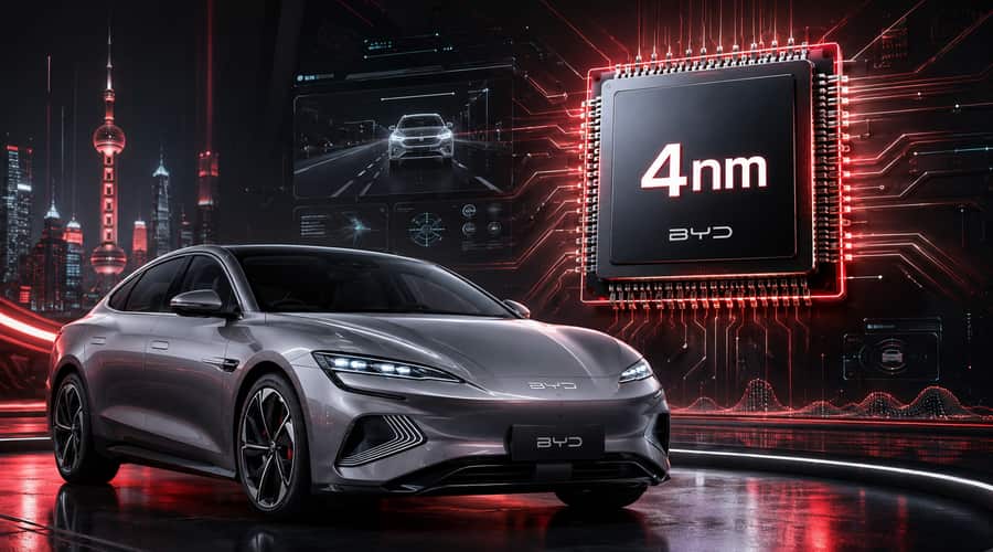 BYD unveils China's first 4nm self-driving chip