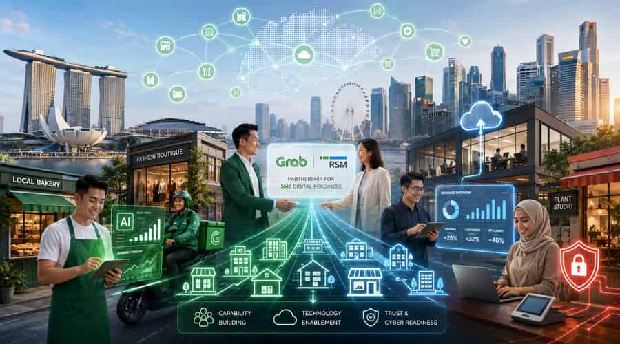 Grab and RSM join Singapore drive to lift 12,000 SMEs into AI and cyber readiness