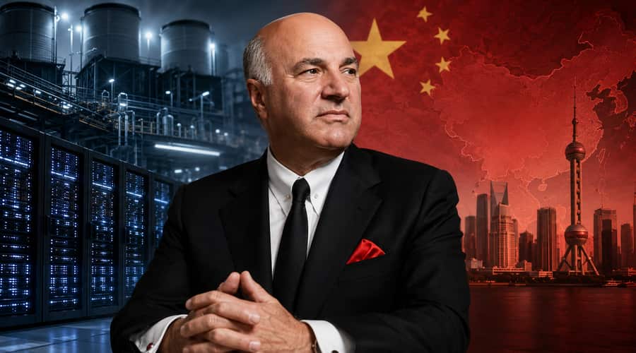 Kevin O'Leary is turning a data center fight into a China story