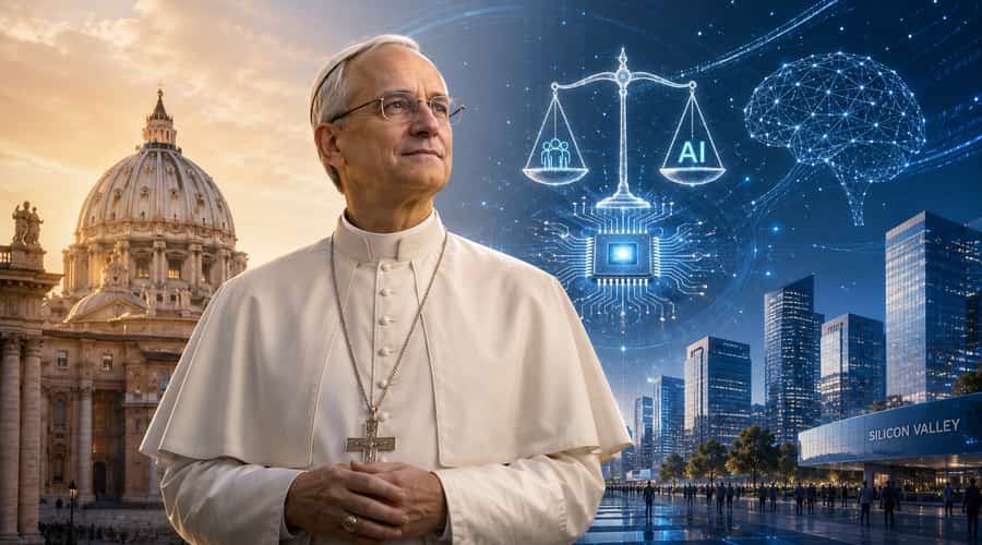 Pope Leo brings Silicon Valley into the AI ethics fight