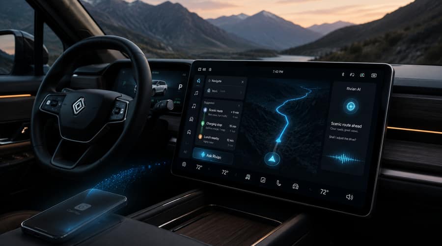 Rivian is betting AI can make CarPlay feel unnecessary