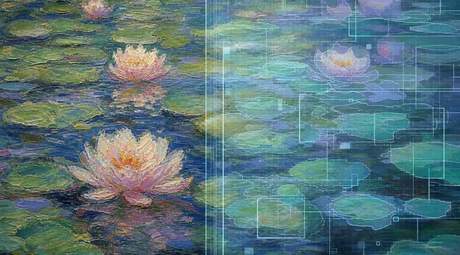 A real Monet labeled as AI exposed the new trust problem online