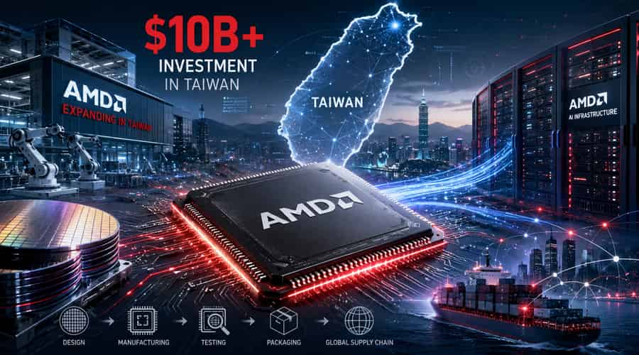 AMD Pledges Over $10 Billion to Taiwan as It Hunts AI Supply-Chain Scale