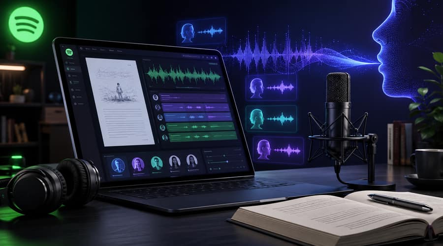 Spotify brings ElevenLabs AI voices to author platform