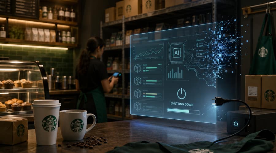 Starbucks retires its AI inventory tool after nine months.