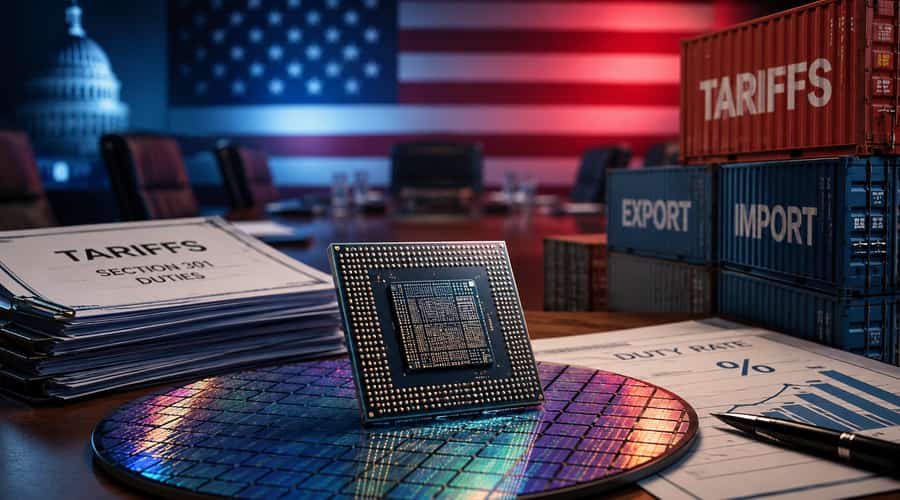 The US is keeping chip tariffs on the table.