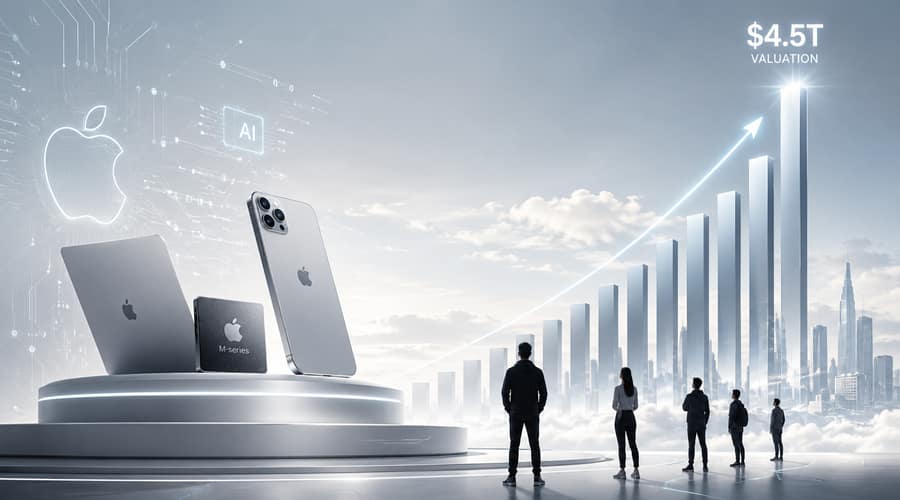 Apple's $4.5 trillion valuation raises the bar for AI founders