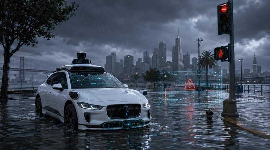 Waymo’s flood pause shows robotaxis still have a weather problem