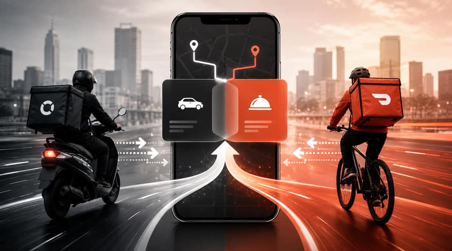 Uber and DoorDash are testing a new delivery merger playbook