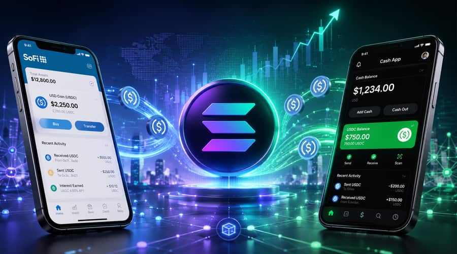 Solana gains ground as SoFi and Cash App bring stablecoins to users