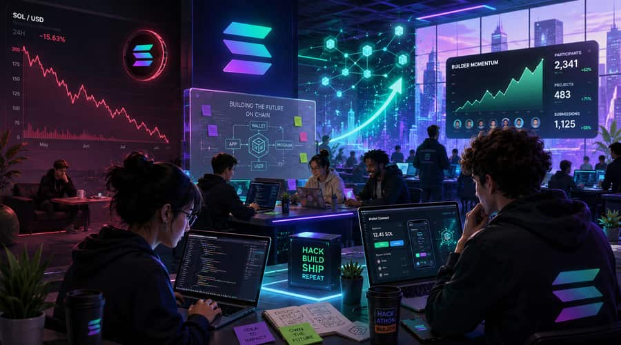 Solana's hackathon surge shows builders are ignoring SOL's slump