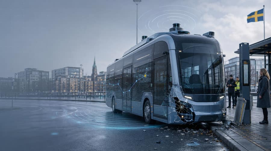 Sweden's self-driving bus crash puts autonomous transit on notice