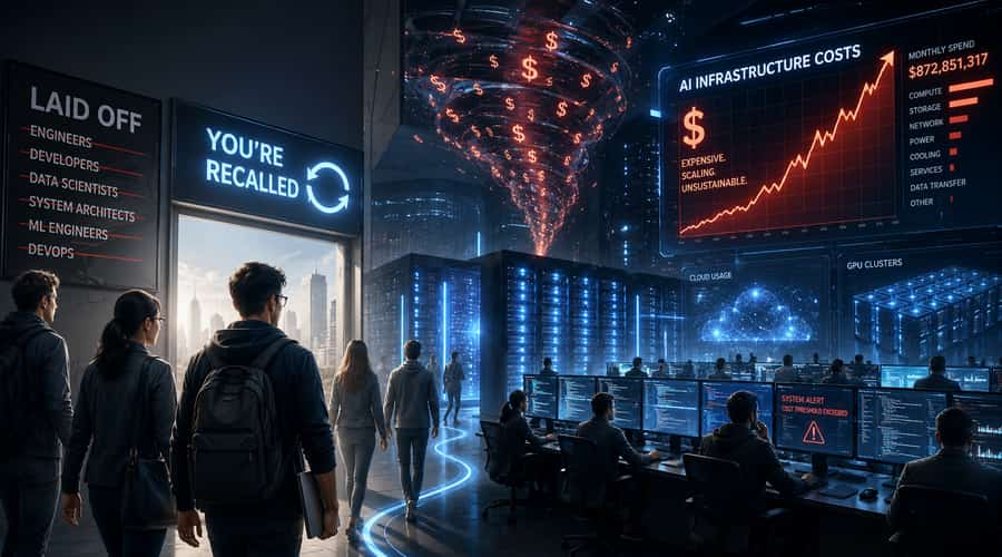 The AI Cost Trap Will Force Tech Giants To Rehire Laid-Off Engineers