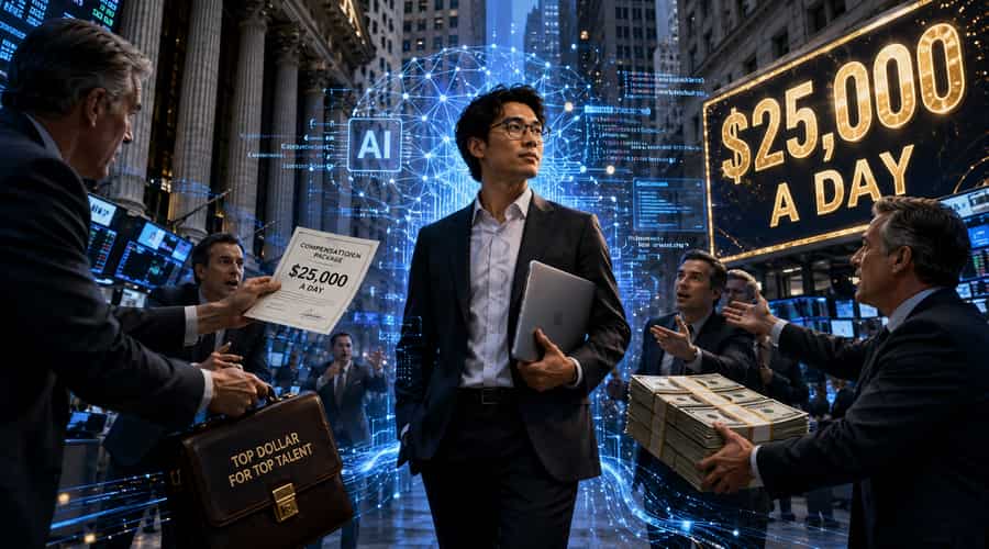 Wall Street banks are paying AI experts $25,000 a day