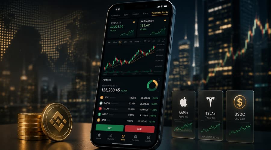 Binance is pushing stock trading into the crypto app era