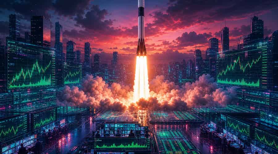 SpaceX opens 30 percent above IPO price in the largest stock market debut ever