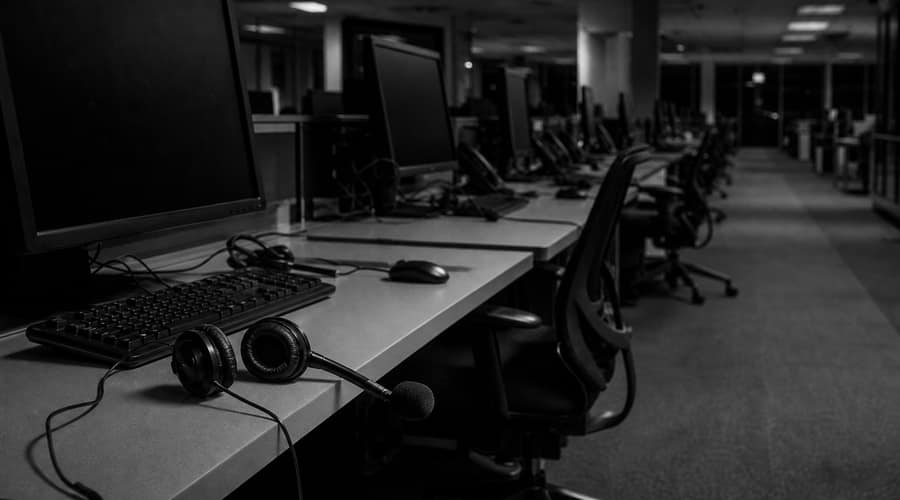 Call center giants are being repriced out of existence before AI has finished the job