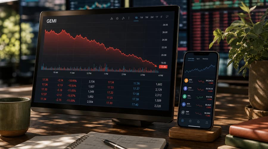 Gemini's Stock Has Collapsed 88 Percent and Now It Wants to Sell You Stocks