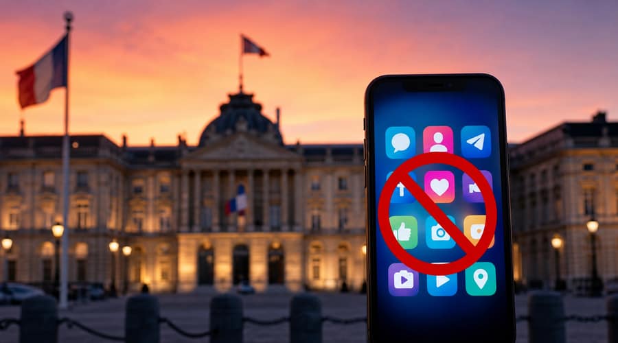 France becomes the first EU country to ban social media for children under 15