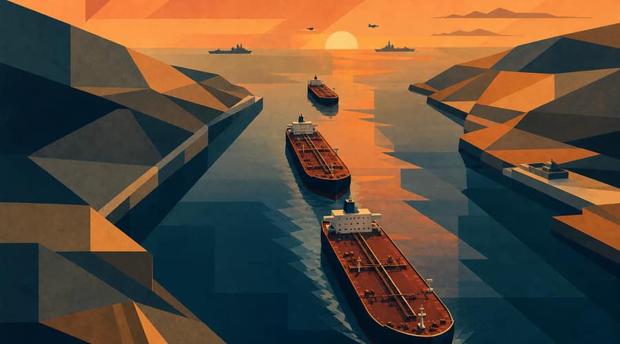 Brent crude hits $95 as Iran strikes and a double chokepoint threat upend the Fed's rate-cut math