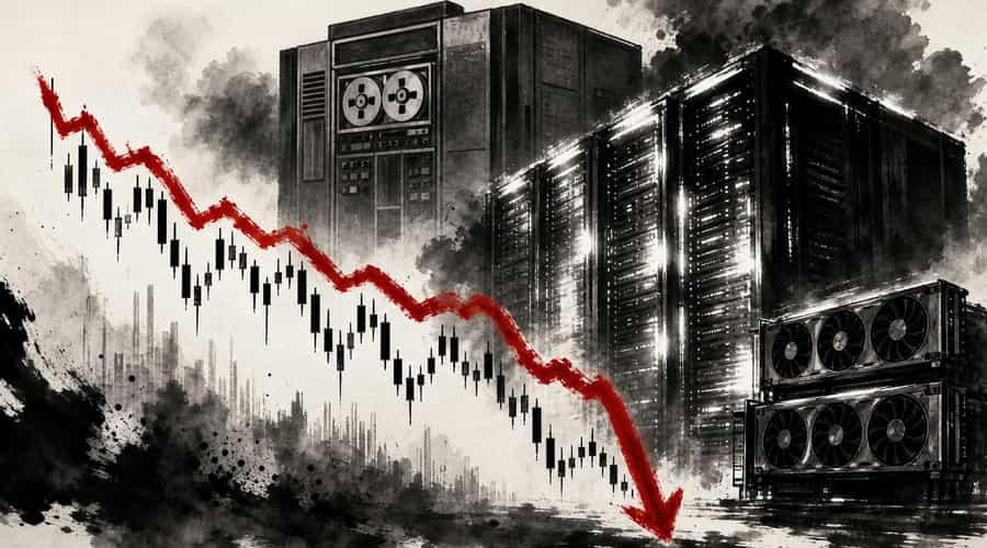 IBM stock fell 25% in a single day because AI spending is eating the budgets that used to feed its mainframe empire