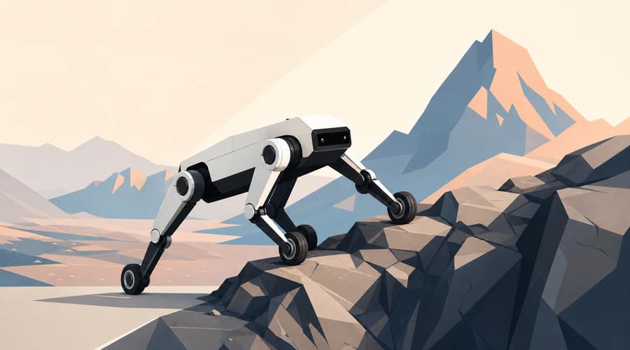 Unitree's AS2-W wheel-legged robot scales cliffs on reinforcement learning and undercuts Spot by a mile