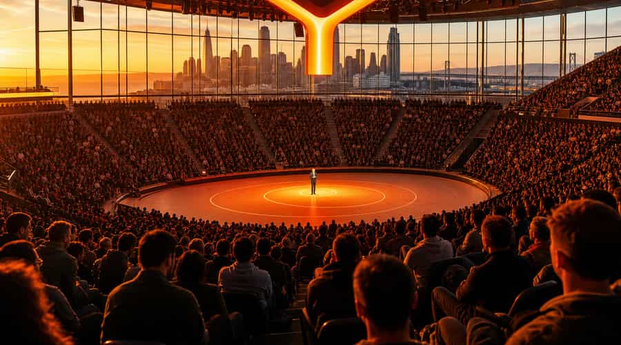 Y Combinator fills an NBA arena with AI founders as Sam Altman and Jensen Huang tell 6,000 applicants the window is now