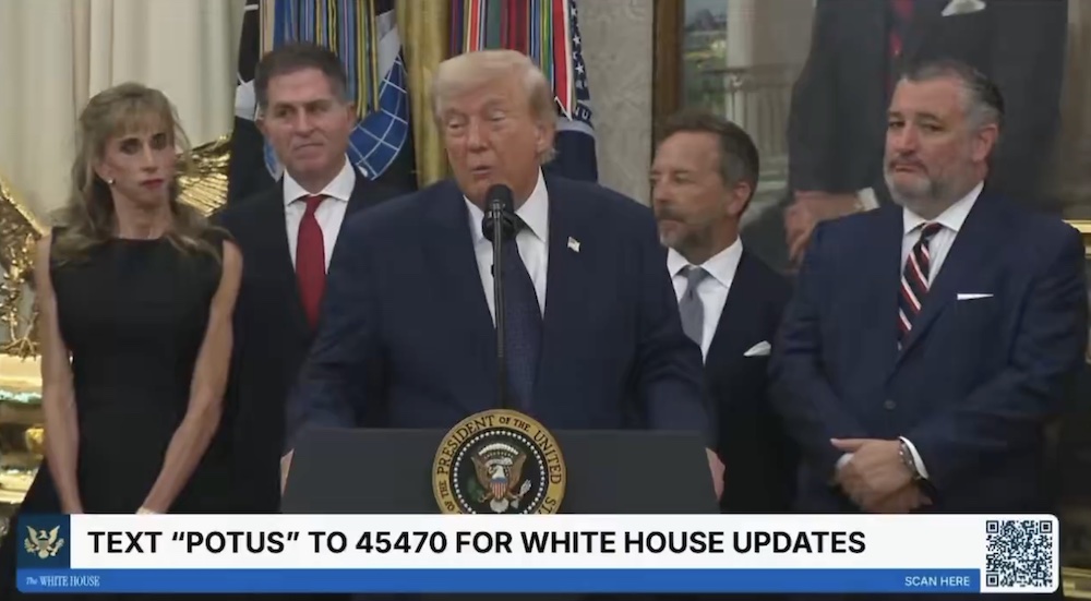 Image credit: White house video